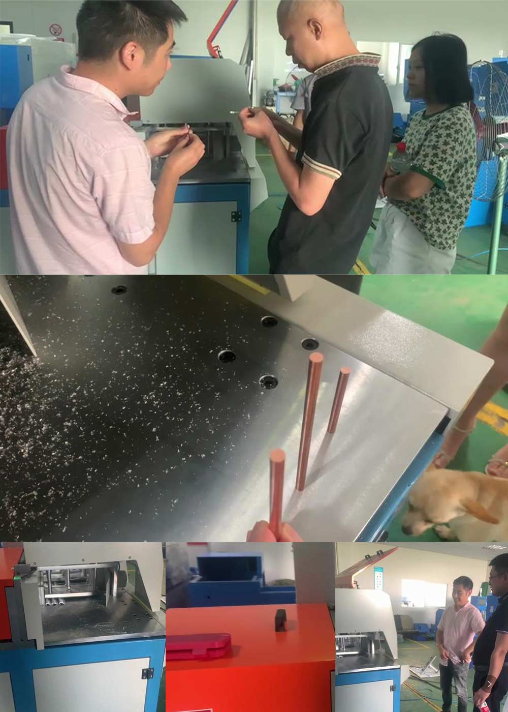 歡迎客戶來我司試切全封閉分離式切鋁機(jī)，洽談合作