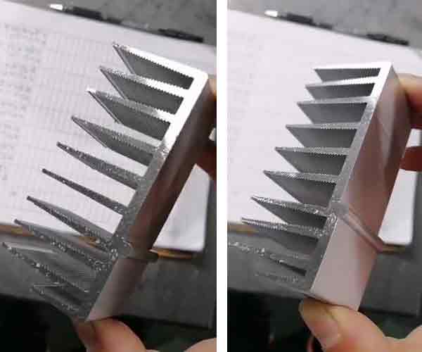 分離式散熱器型材切割機450無毛刺，光亮平整，精度高